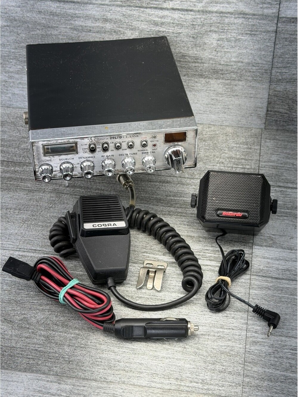 VTG Cobra 29LTD Classic CB Radio Mobile Vehicle Roadpro Speaker 40 Ch**WORKS**